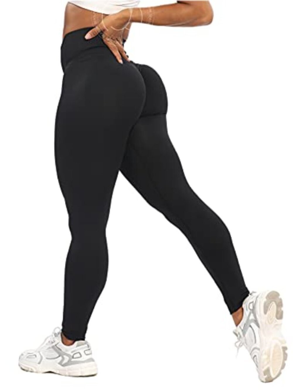 Seamless Push Up Scrunch Butt Lift Leggings High Rise Knit